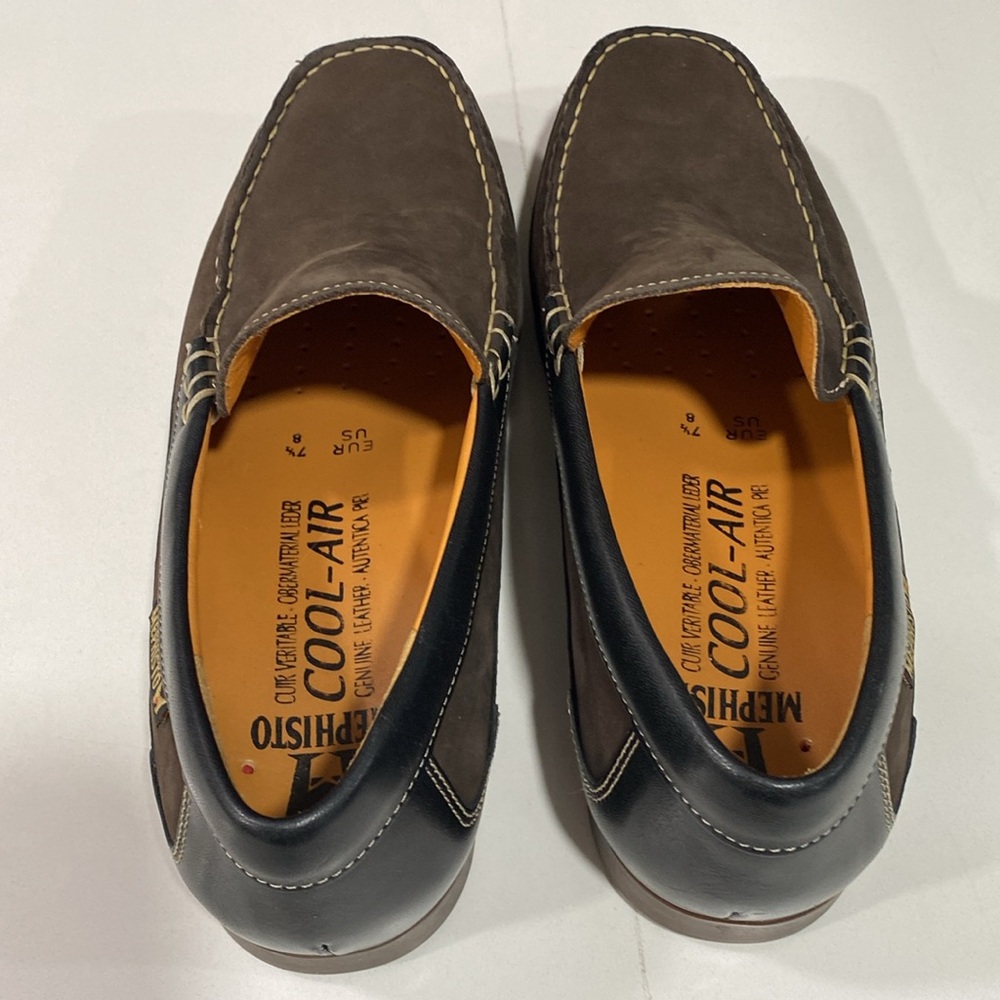 Mephisto Men's Baduard Slip-On Loafer‎ Dark Brown Nubuck Size US 8 - Picture 6 of 14